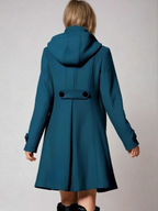 Eleanor | Women's Hooded Coat | Double-Breasted · Eltrendio