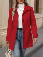 Eleanor | Women's Lapel Coat | Button-Front · Eltrendio