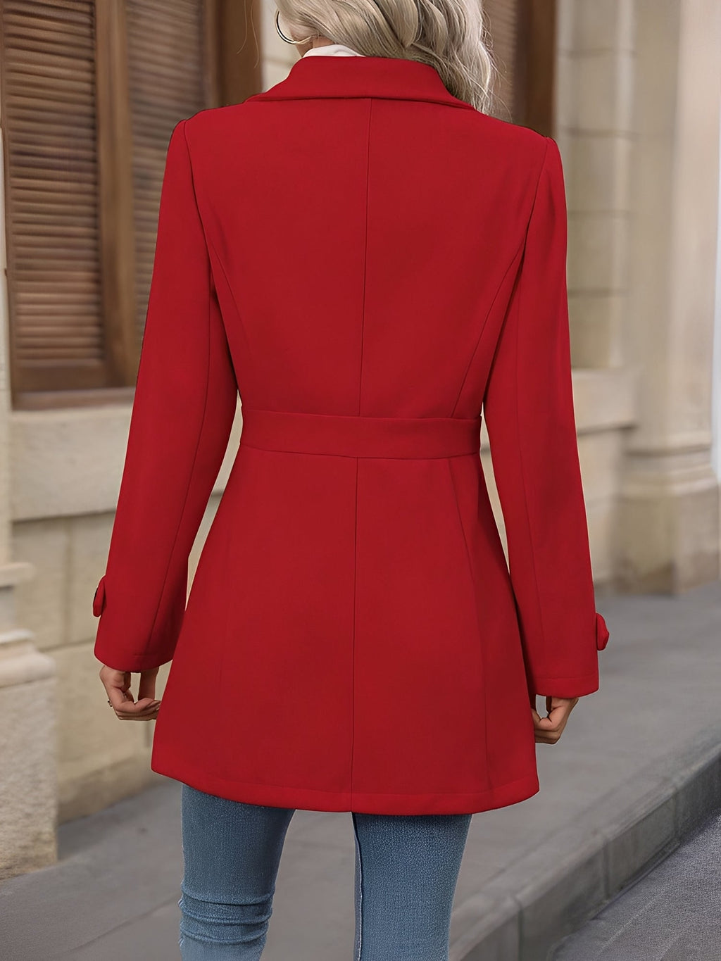 Eleanor | Women's Lapel Coat | Button-Front · Eltrendio
