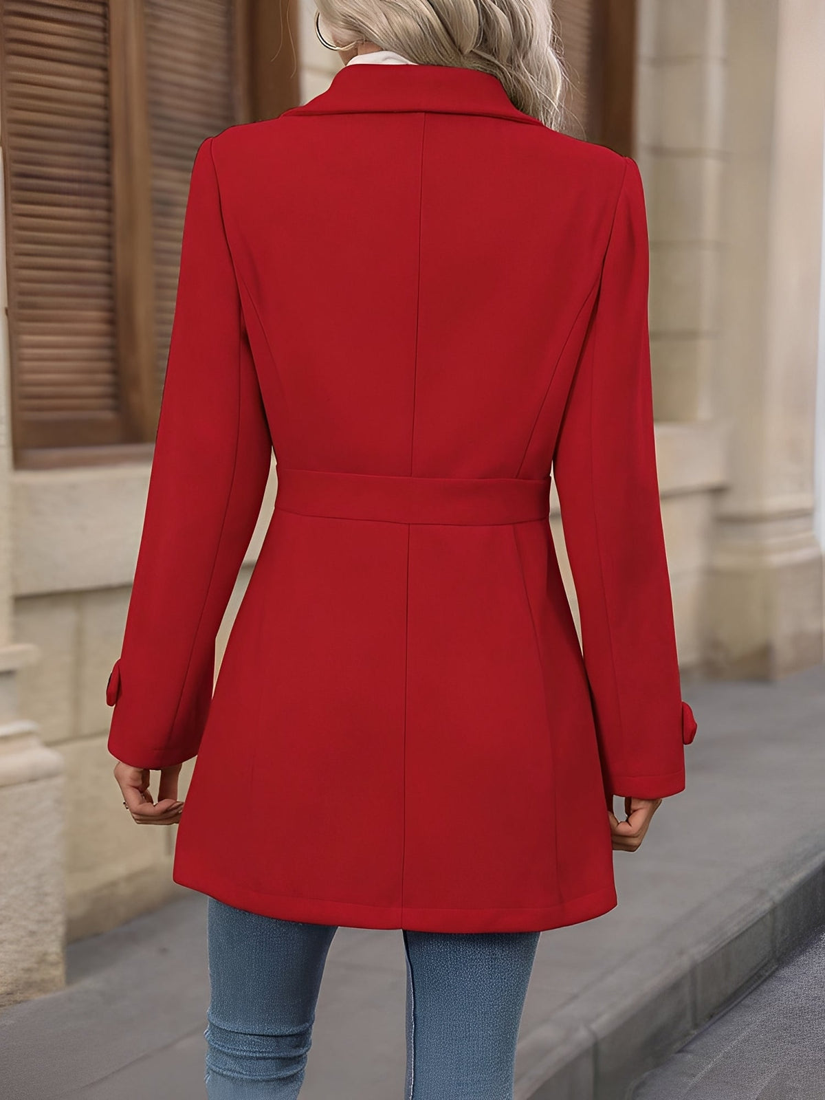 Eleanor | Women's Lapel Coat | Button-Front · Eltrendio