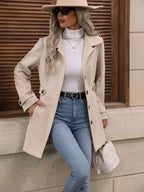 Eleanor | Women's Lapel Coat | Button-Front · Eltrendio