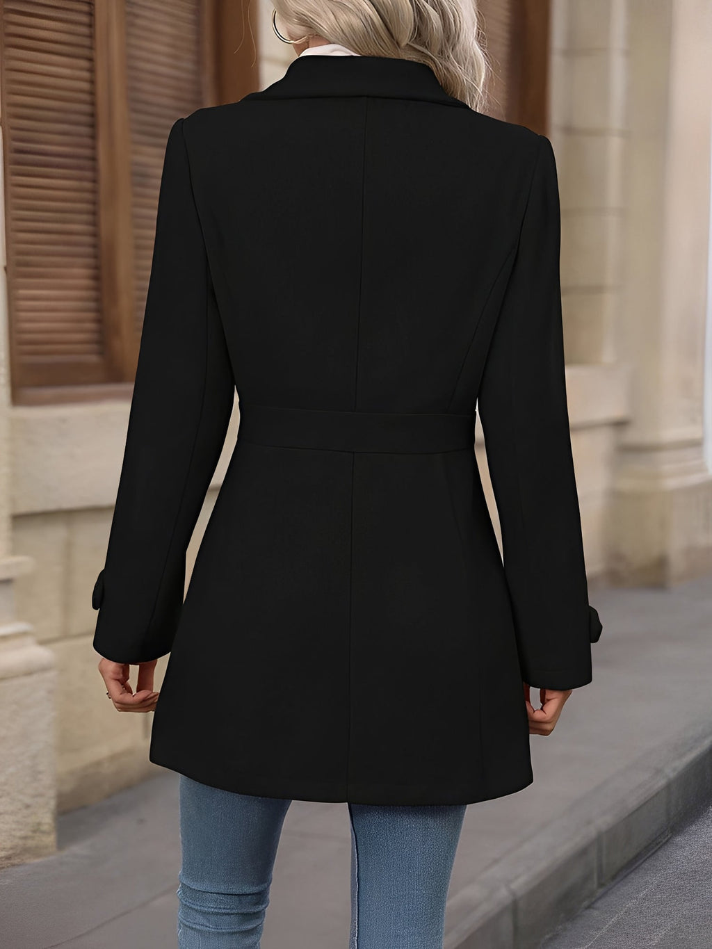 Eleanor | Women's Lapel Coat | Button-Front · Eltrendio