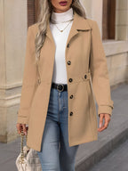 Eleanor | Women's Lapel Coat | Button-Front · Eltrendio