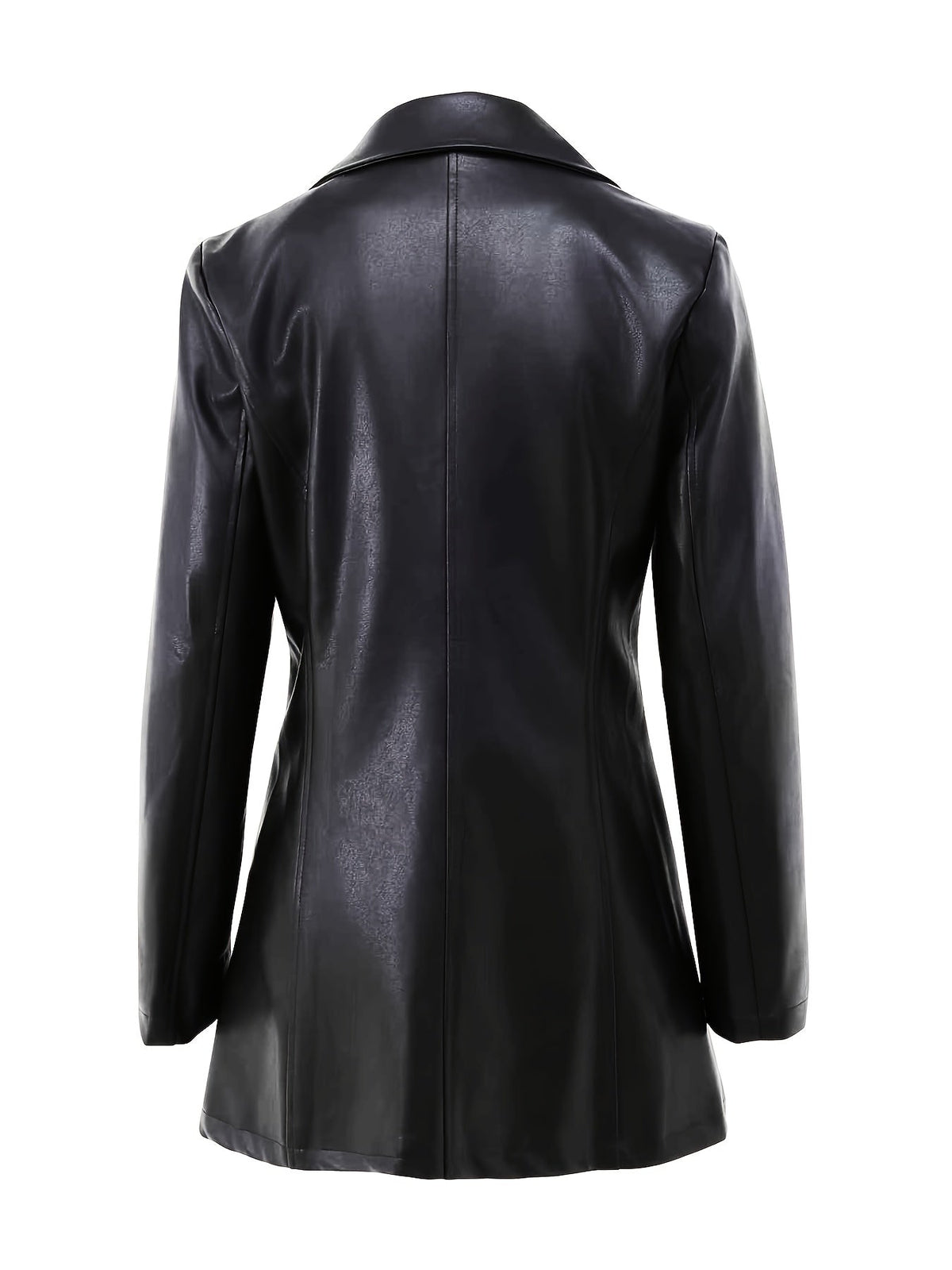 Eleanor | Women's Lapel Coat | Faux Leather · Eltrendio