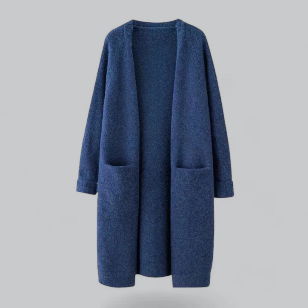 Eleanor | Women's Longline Cardigan | Open-Front Knit · Eltrendio
