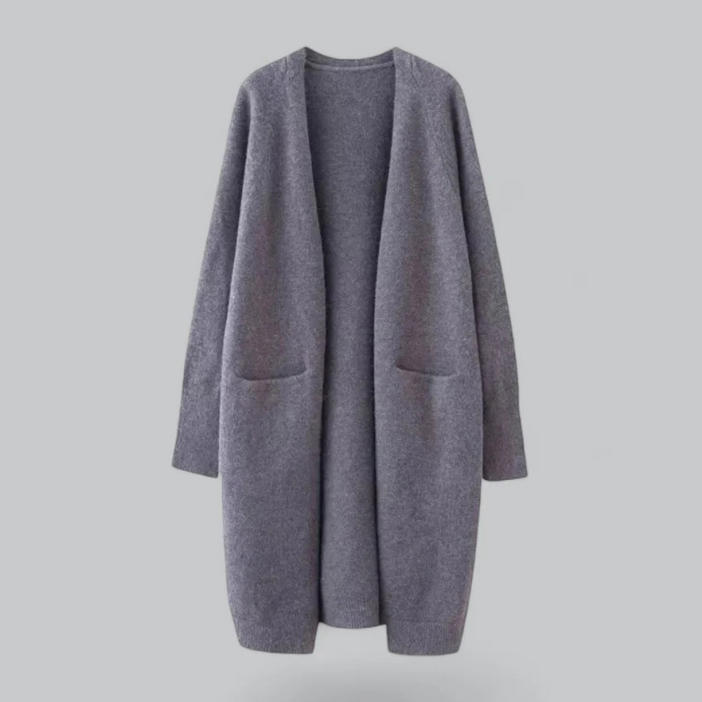 Eleanor | Women's Longline Cardigan | Open-Front Knit · Eltrendio