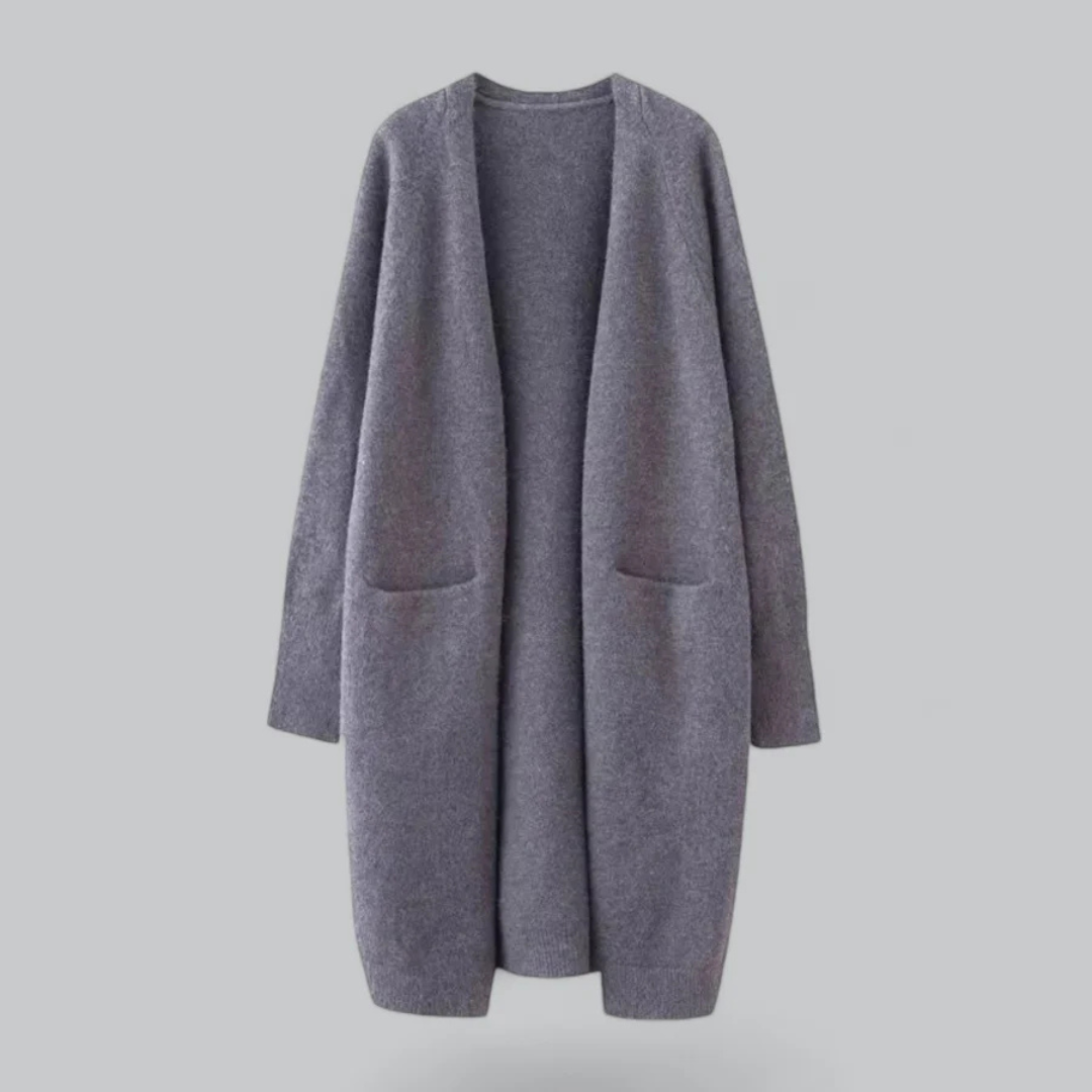 Eleanor | Women's Longline Cardigan | Open-Front Knit · Eltrendio