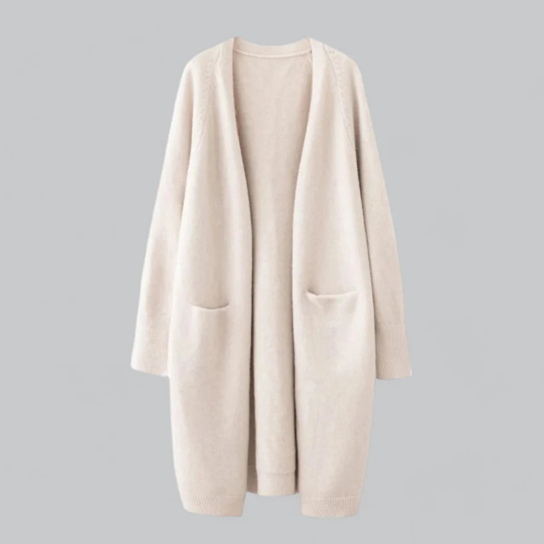 Eleanor | Women's Longline Cardigan | Open-Front Knit · Eltrendio