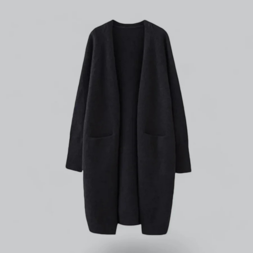 Eleanor | Women's Longline Cardigan | Open-Front Knit · Eltrendio