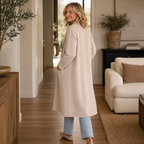 Eleanor | Women's Longline Coat | Open-Front · Eltrendio