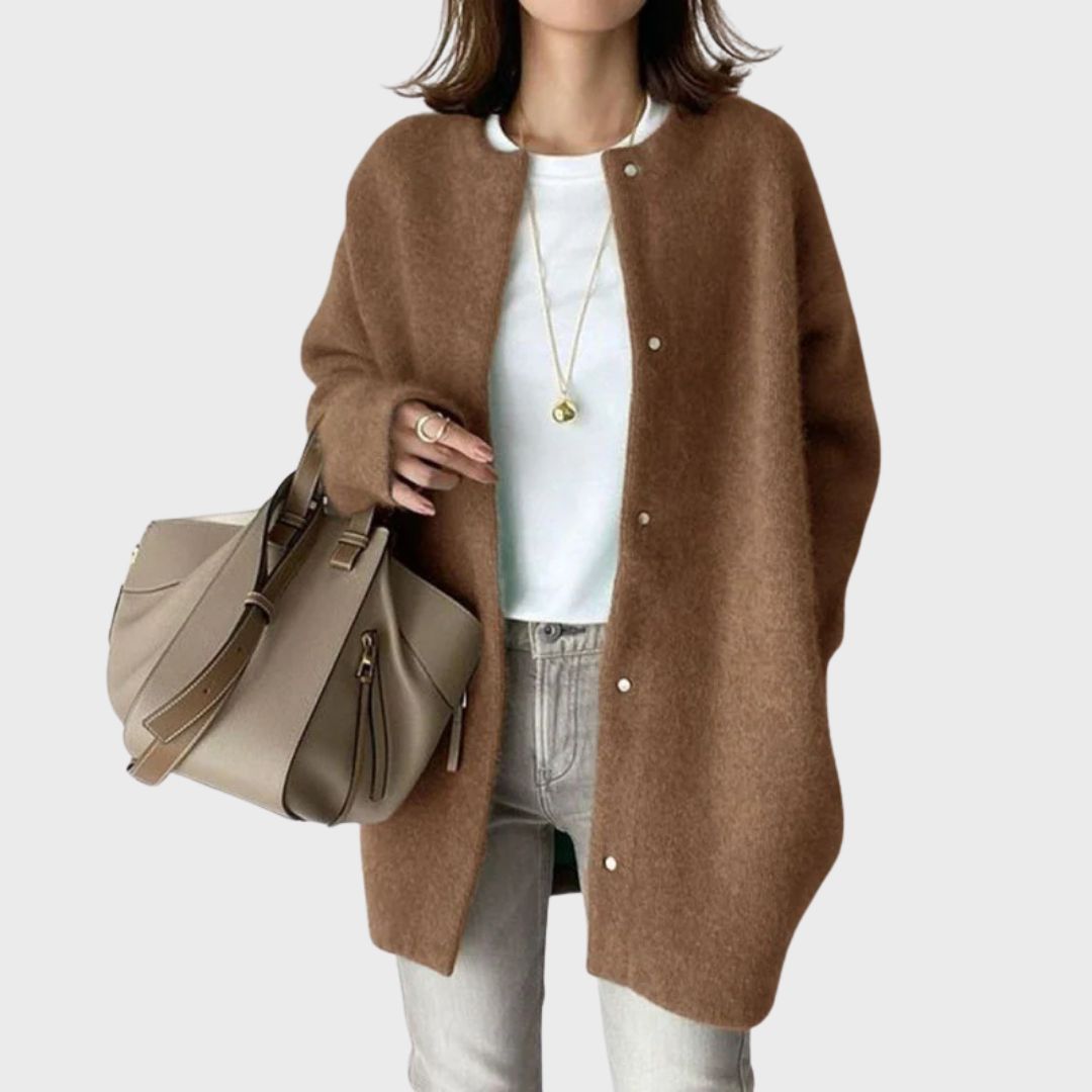 Eleanor | Women's Oversized Cardigan | Button-Front · Eltrendio