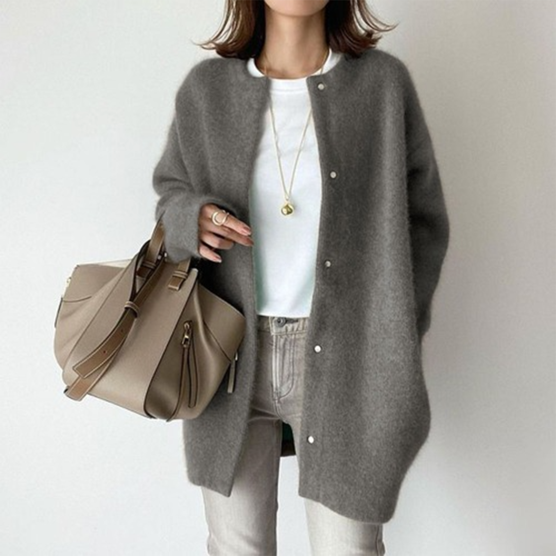 Eleanor | Women's Oversized Cardigan | Button-Front · Eltrendio