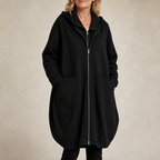Eleanor | Women's Oversized Hooded Coat | Zip-Front · Eltrendio