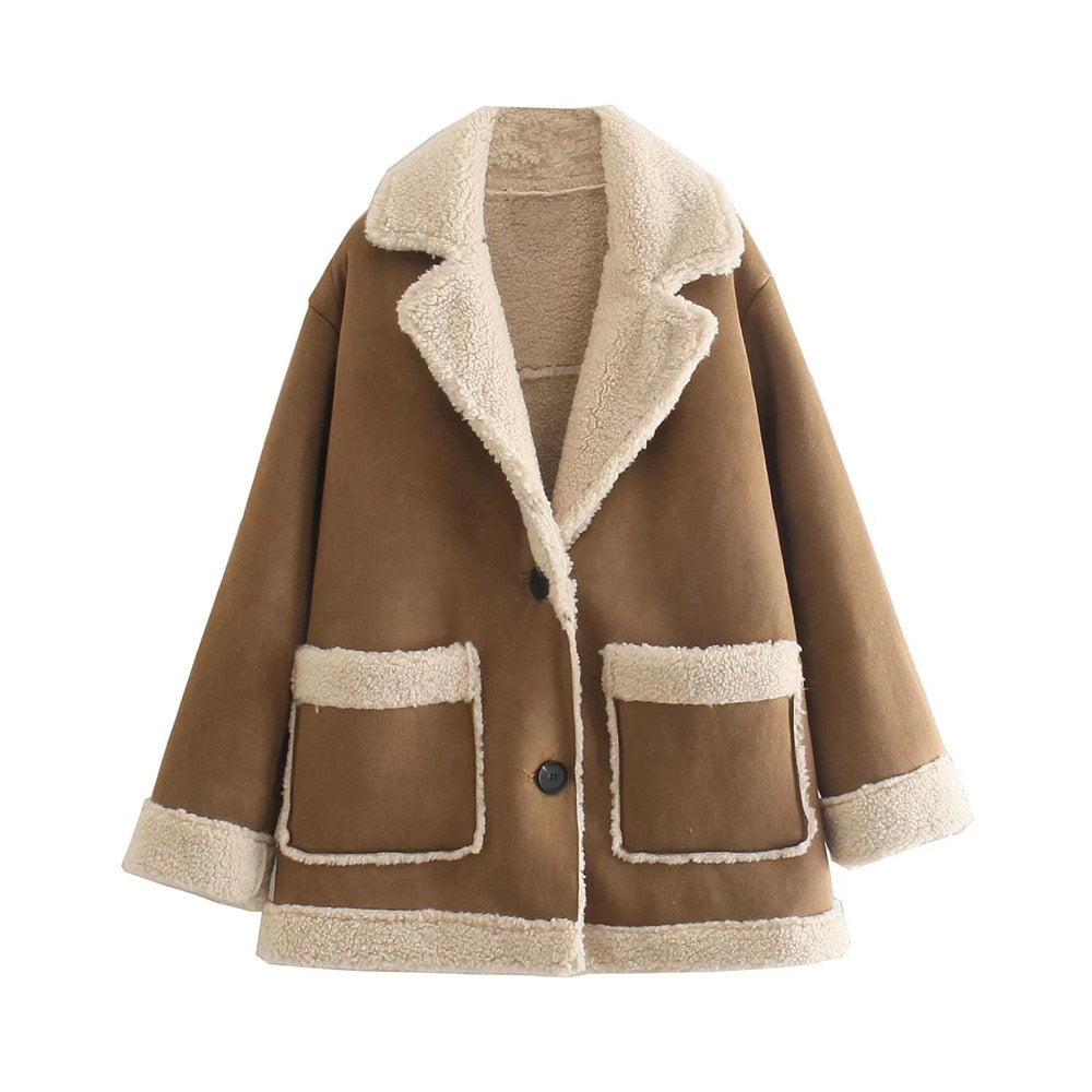 Eleanor | Women's Oversized Jacket | Faux Shearling · Eltrendio
