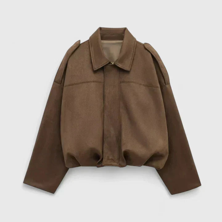 Eleanor | Women's Oversized Jacket | Suede · Eltrendio