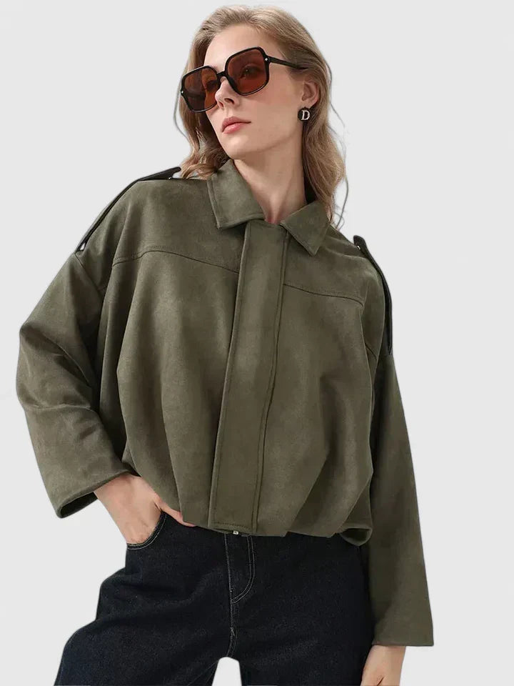 Eleanor | Women's Oversized Jacket | Suede · Eltrendio