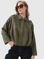 Eleanor | Women's Oversized Jacket | Suede · Eltrendio