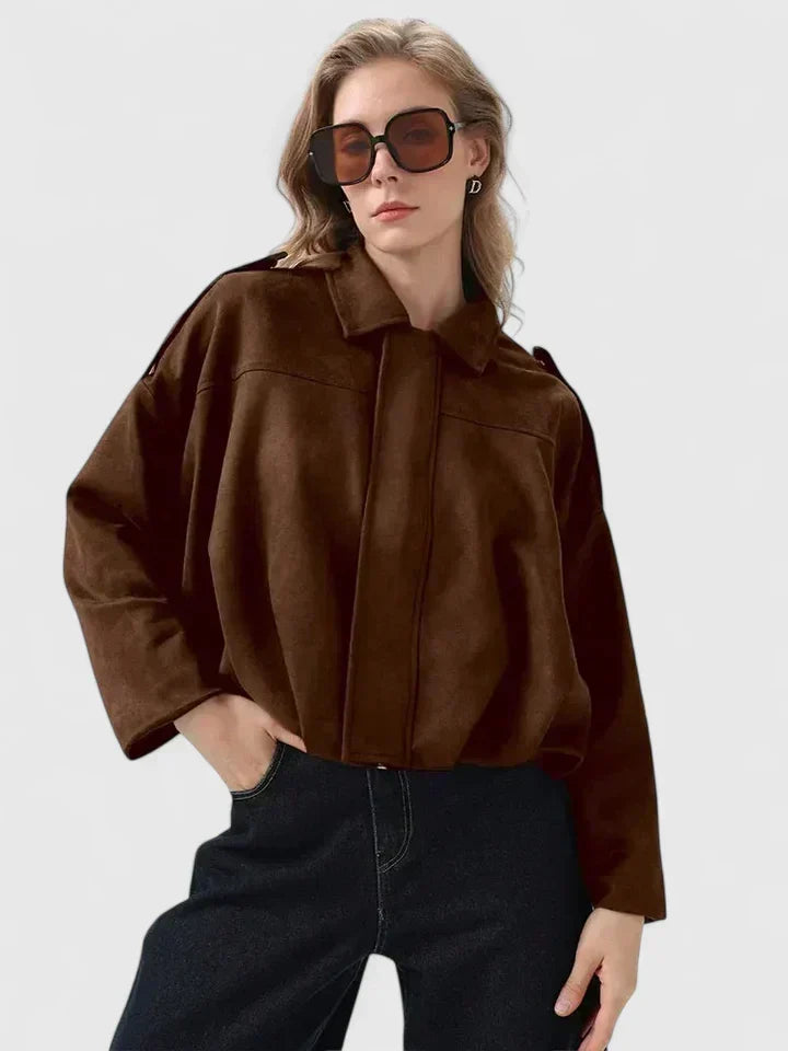 Eleanor | Women's Oversized Jacket | Suede · Eltrendio