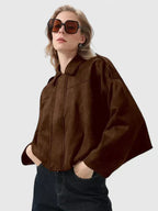 Eleanor | Women's Oversized Jacket | Suede · Eltrendio