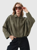 Eleanor | Women's Oversized Jacket | Suede · Eltrendio