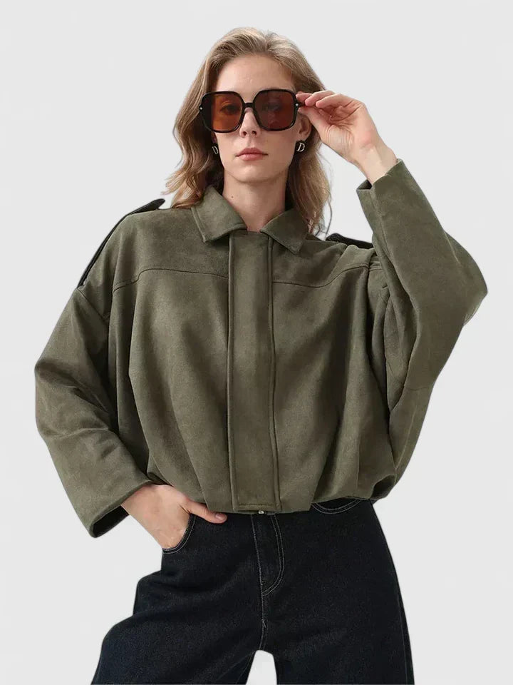 Eleanor | Women's Oversized Jacket | Suede · Eltrendio