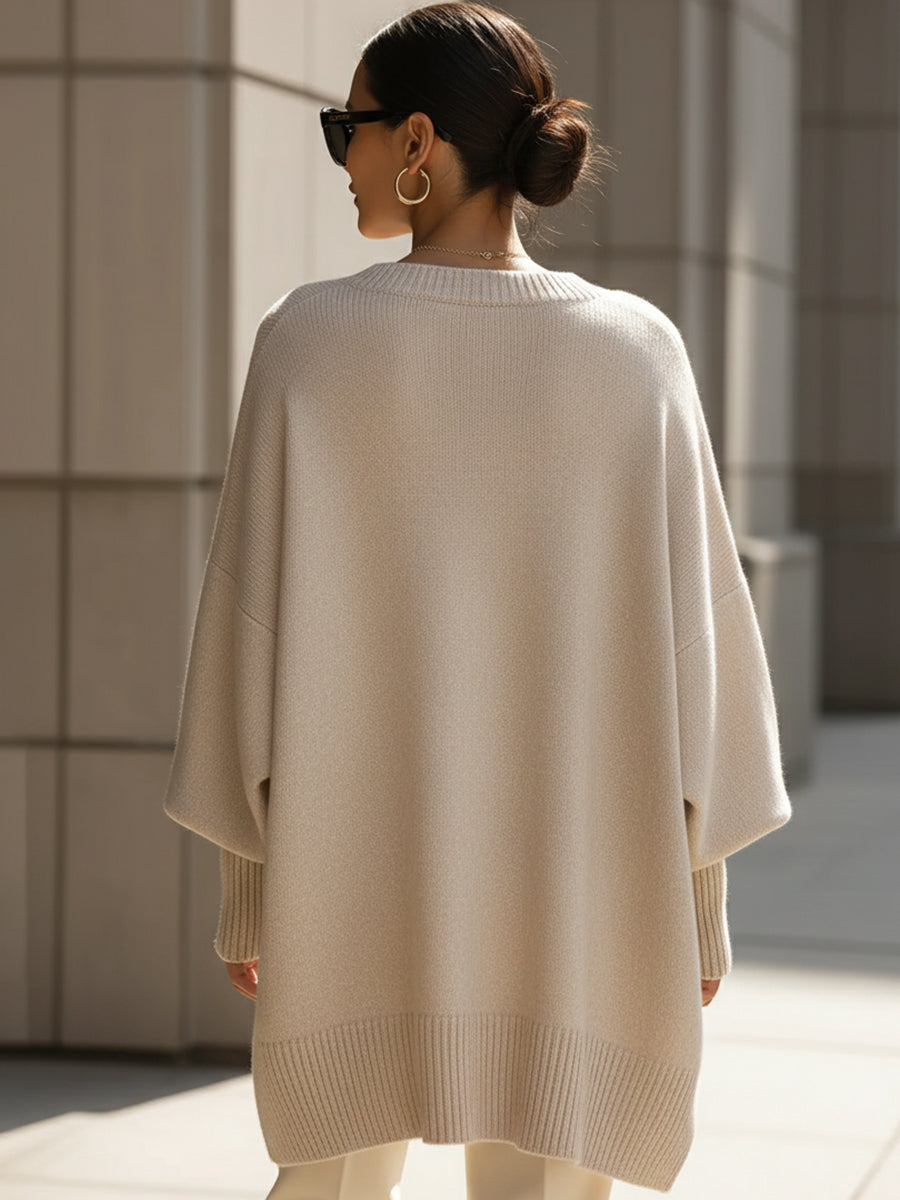 Eleanor | Women's Oversized Jumper | Ribbed Cuffs · Eltrendio