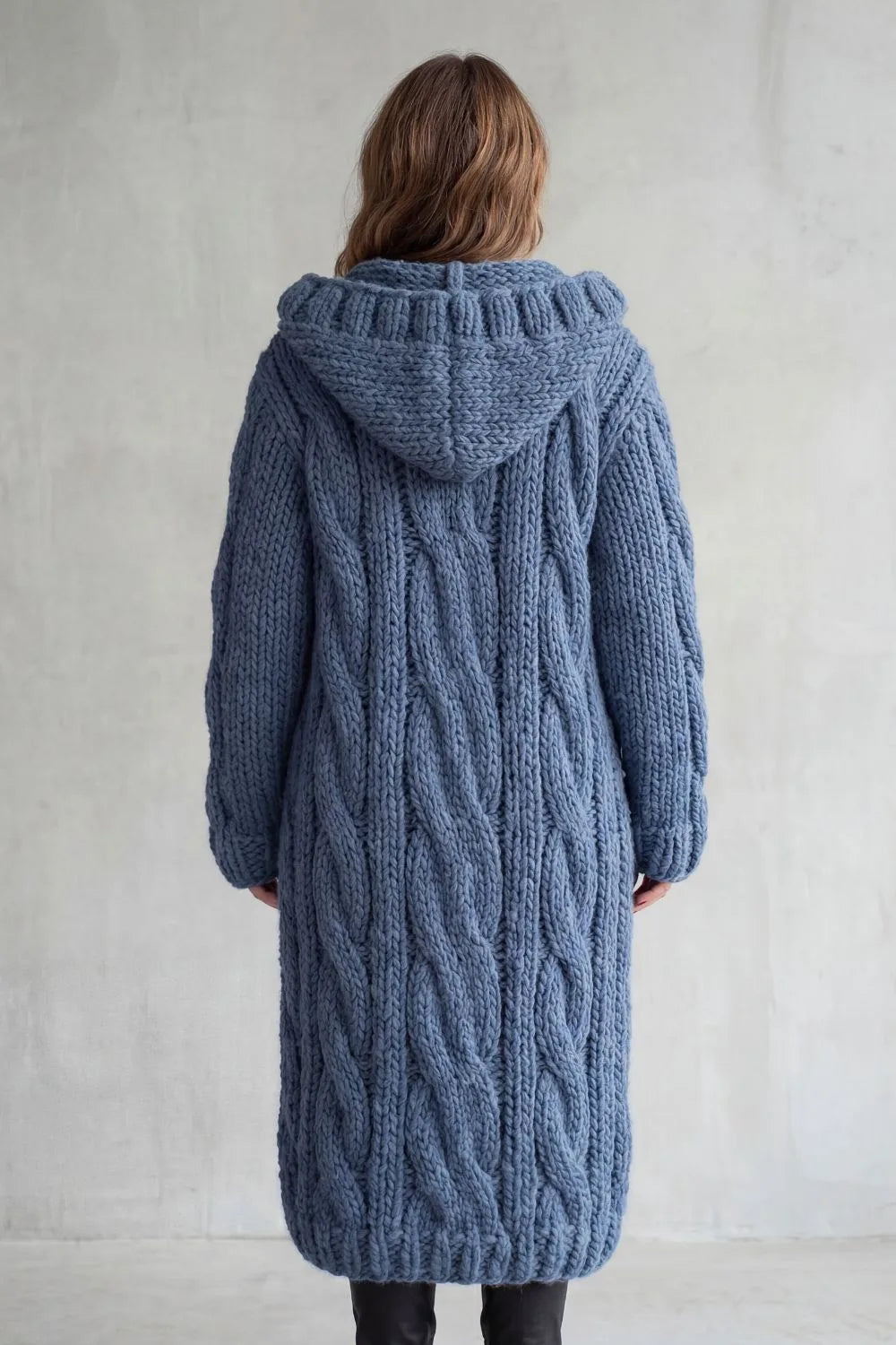 Eleanor | Women's Oversized Longline Cardigan | Hooded Button-Front · Eltrendio