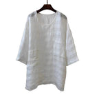 Eleanor | Women's Oversized Tunic Top | Patch Pocket · Eltrendio