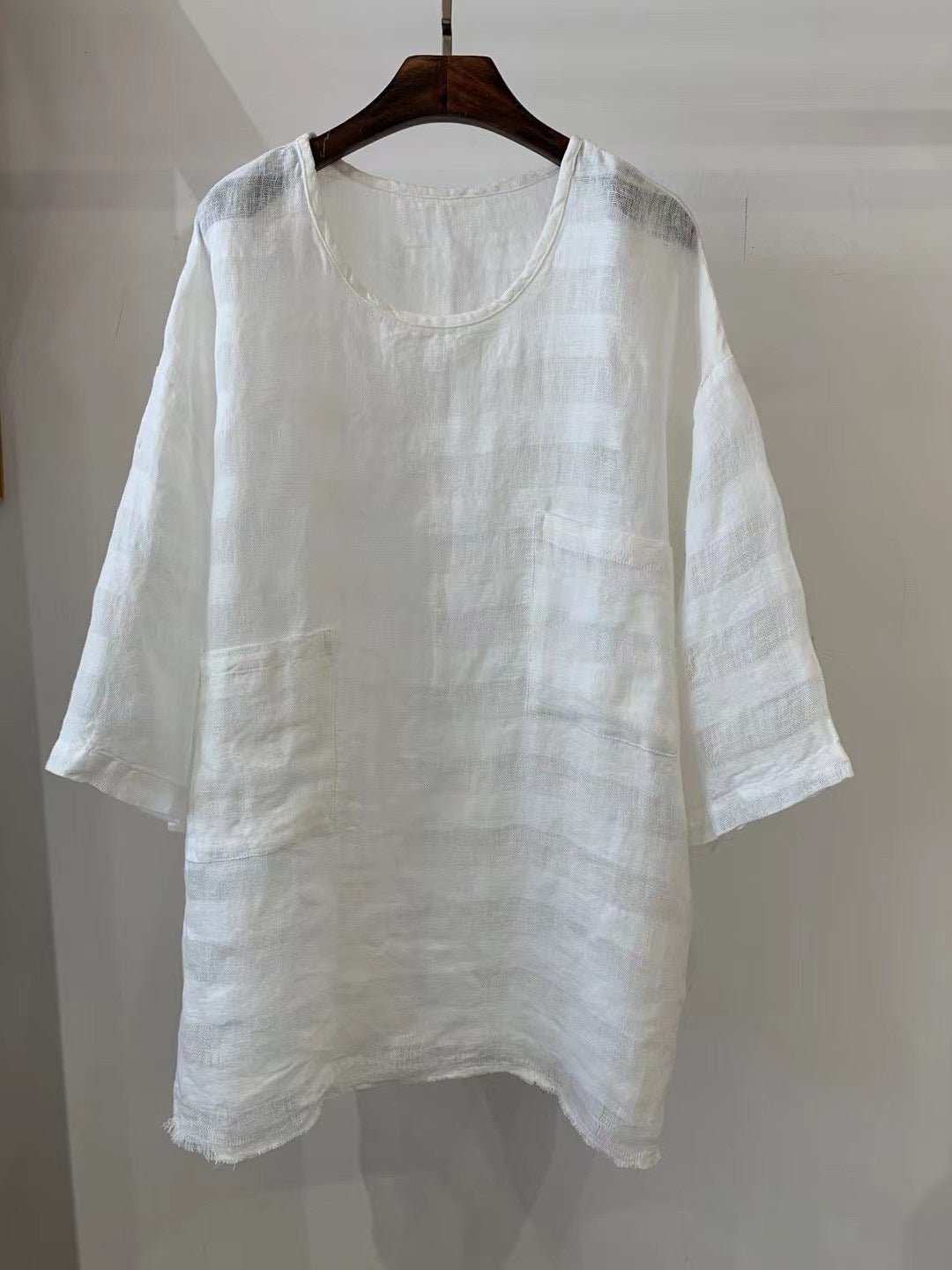 Eleanor | Women's Oversized Tunic Top | Patch Pocket · Eltrendio