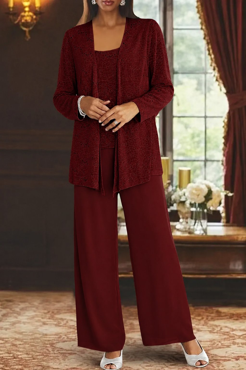 Eleanor | Women's Sequined Trouser Suit | Three-Piece · Eltrendio