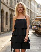 Eleanor | Women's Strappy Dress | Tiered Ruffle · Eltrendio