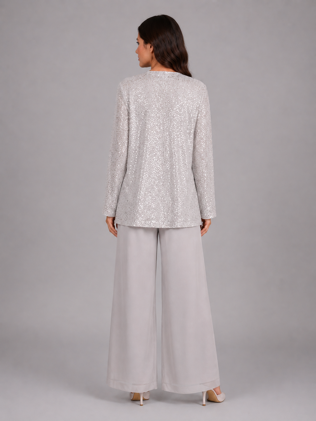 Eleanor | Women's Three-Piece Trouser Set | Sequin · Eltrendio