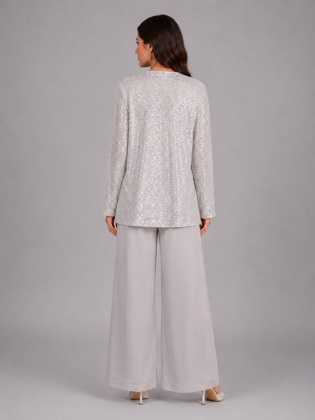 Eleanor | Women's Three-Piece Trouser Set | Sequin · Eltrendio