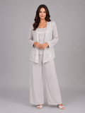 Eleanor | Women's Three-Piece Trouser Set | Sequin · Eltrendio