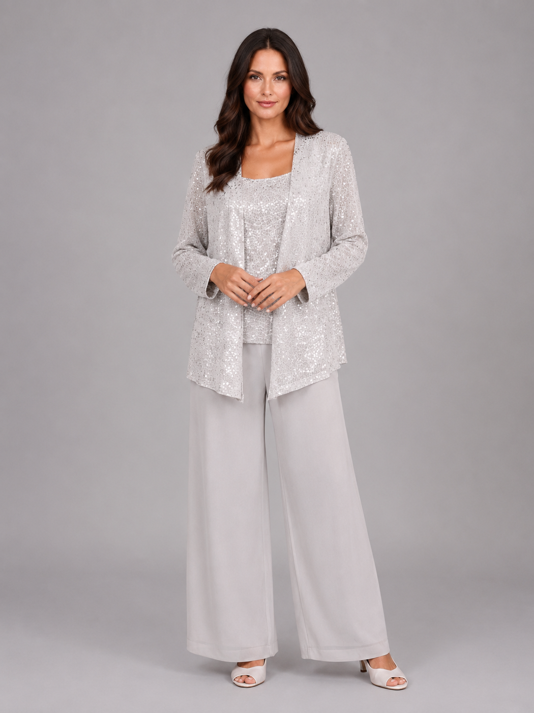 Eleanor | Women's Three-Piece Trouser Set | Sequin · Eltrendio