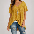 Eleanor | Women's V-Neck Tunic Top | Floral Print · Eltrendio