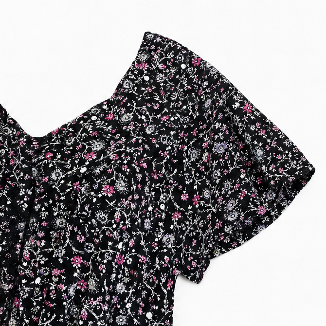 Eleanor | Women's V-Neck Tunic Top | Floral Print · Eltrendio