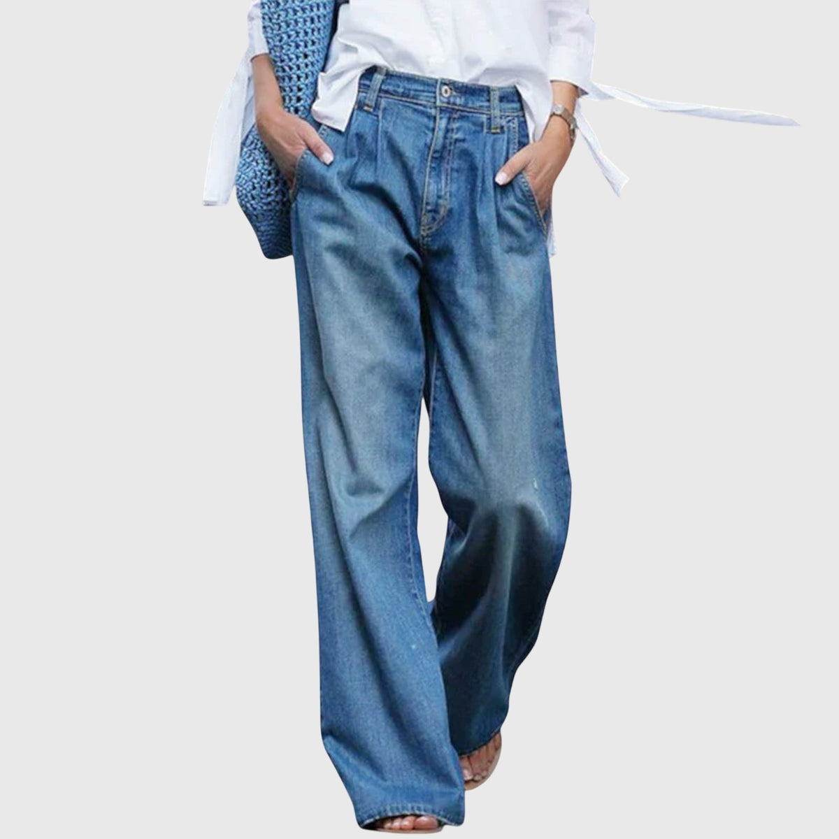 Eleanor | Women's Wide-Leg Jeans | High Waist · Eltrendio