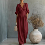 Eleanor | Women's Wide-Leg Jumpsuit | Wrap Front · Eltrendio