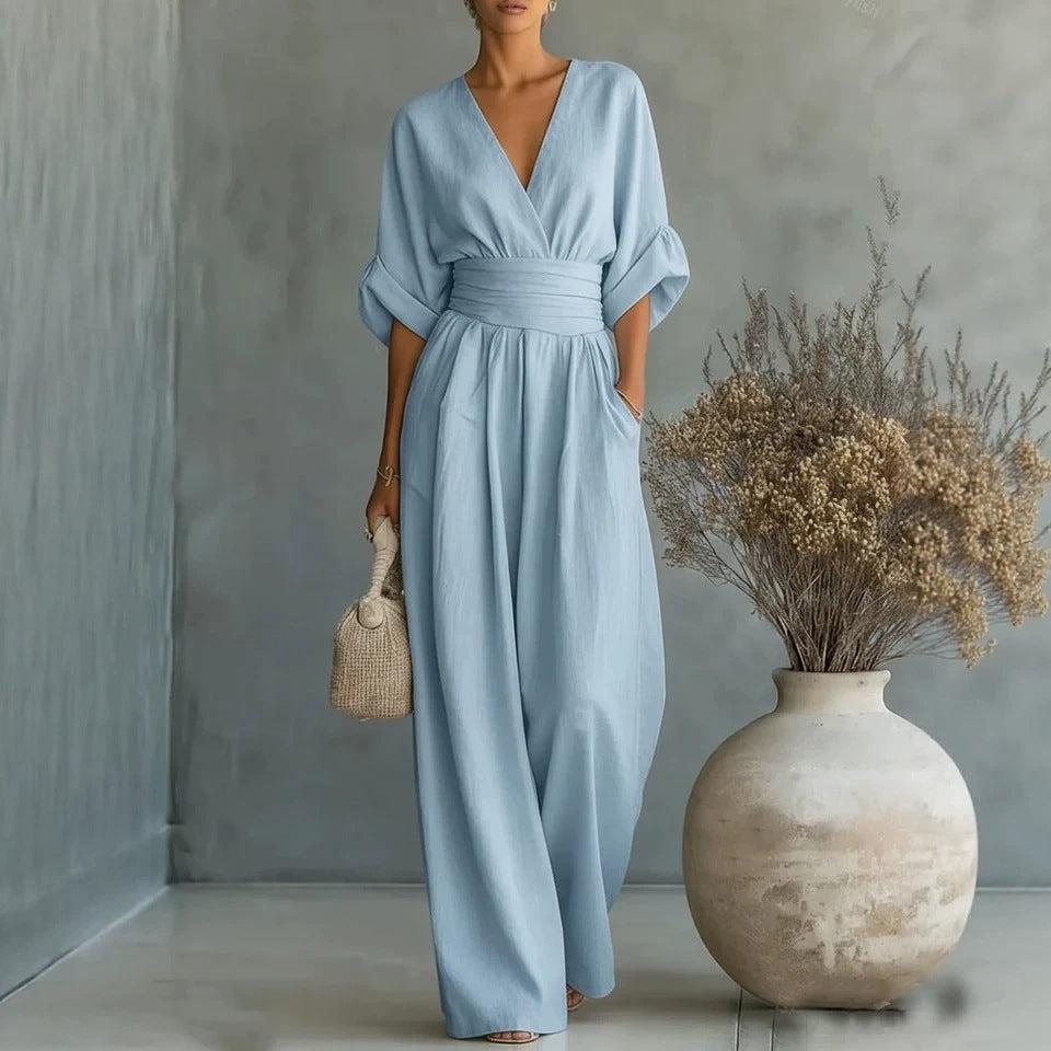 Eleanor | Women's Wide-Leg Jumpsuit | Wrap Front · Eltrendio