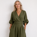 Eleanor | Women's Wide-Leg Jumpsuit | Wrap Front · Eltrendio