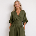 Eleanor | Women's Wide-Leg Jumpsuit | Wrap Front · Eltrendio