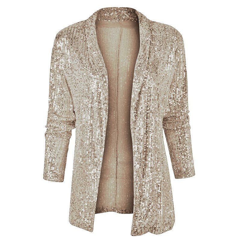 Elodie | Women's Open-Front Cardigan | Sequin Embellished · Eltrendio