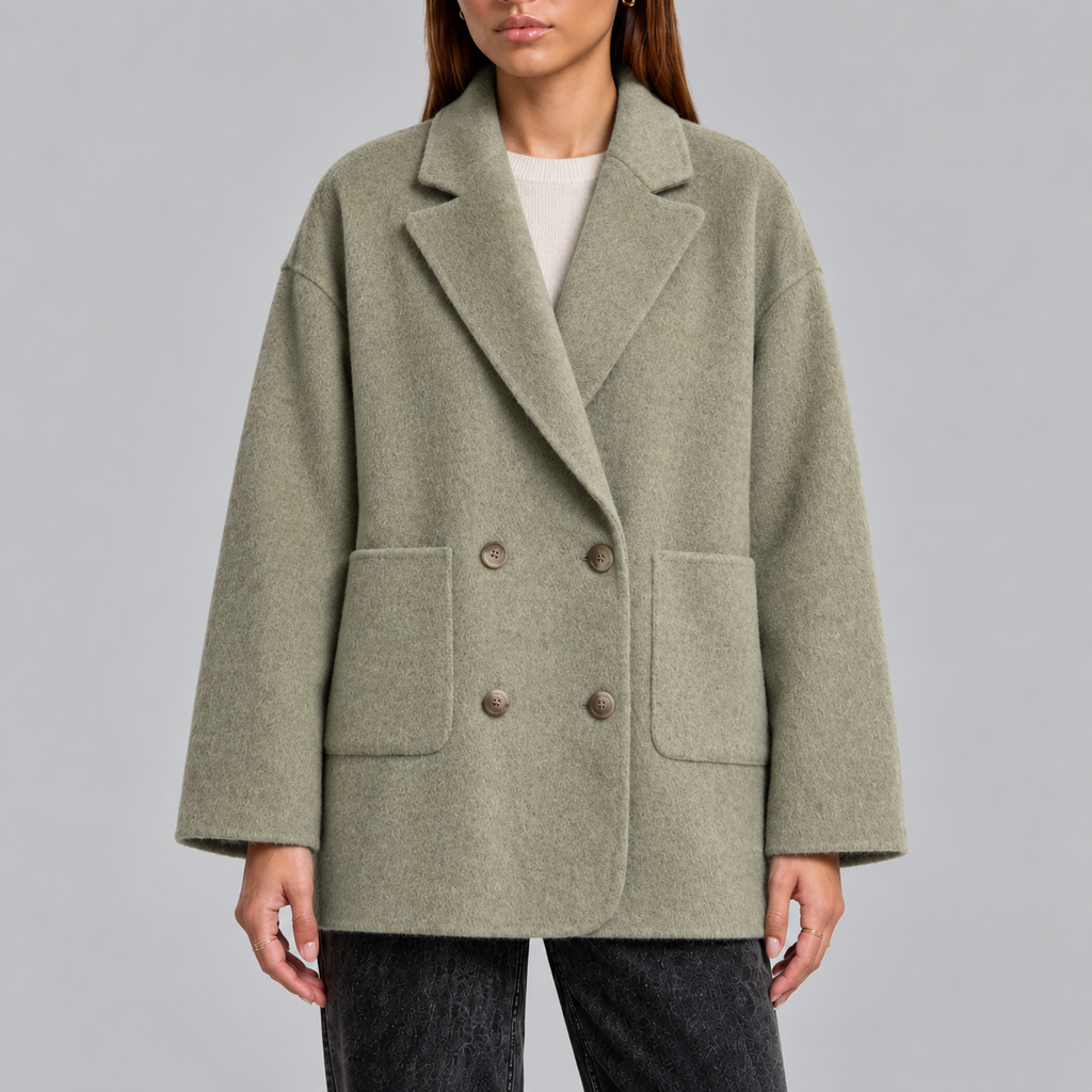 Elodie | Women's Oversized Coat | Double-Breasted · Eltrendio