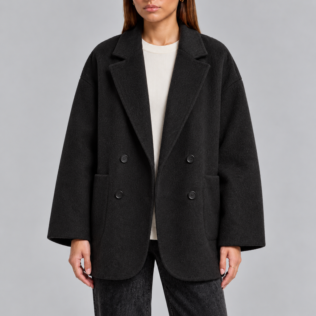 Elodie | Women's Oversized Coat | Double-Breasted · Eltrendio