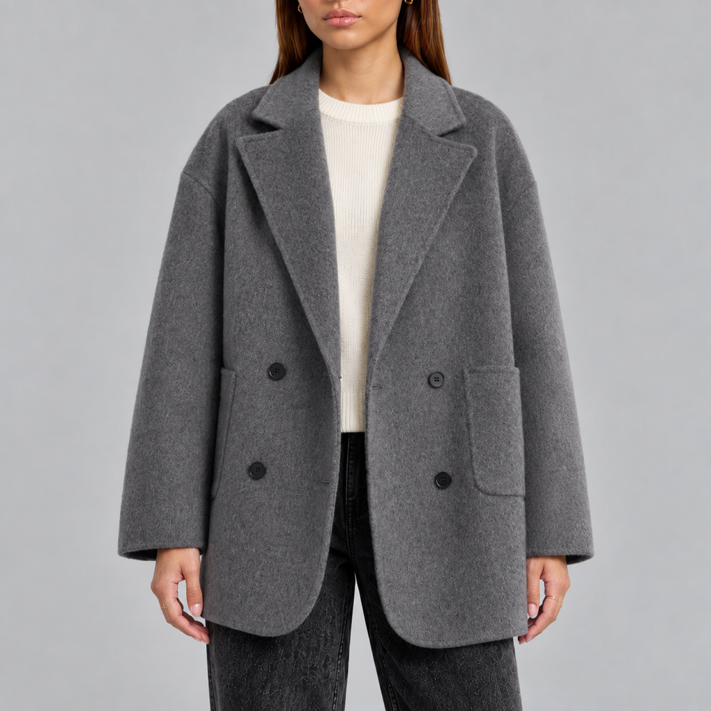Elodie | Women's Oversized Coat | Double-Breasted · Eltrendio