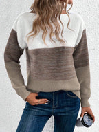 Elodie | Women's Oversized Jumper | Colour Block · Eltrendio