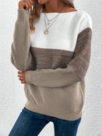 Elodie | Women's Oversized Jumper | Colour Block · Eltrendio