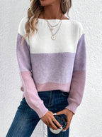 Elodie | Women's Oversized Jumper | Colour Block · Eltrendio