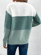 Elodie | Women's Oversized Jumper | Colour Block · Eltrendio